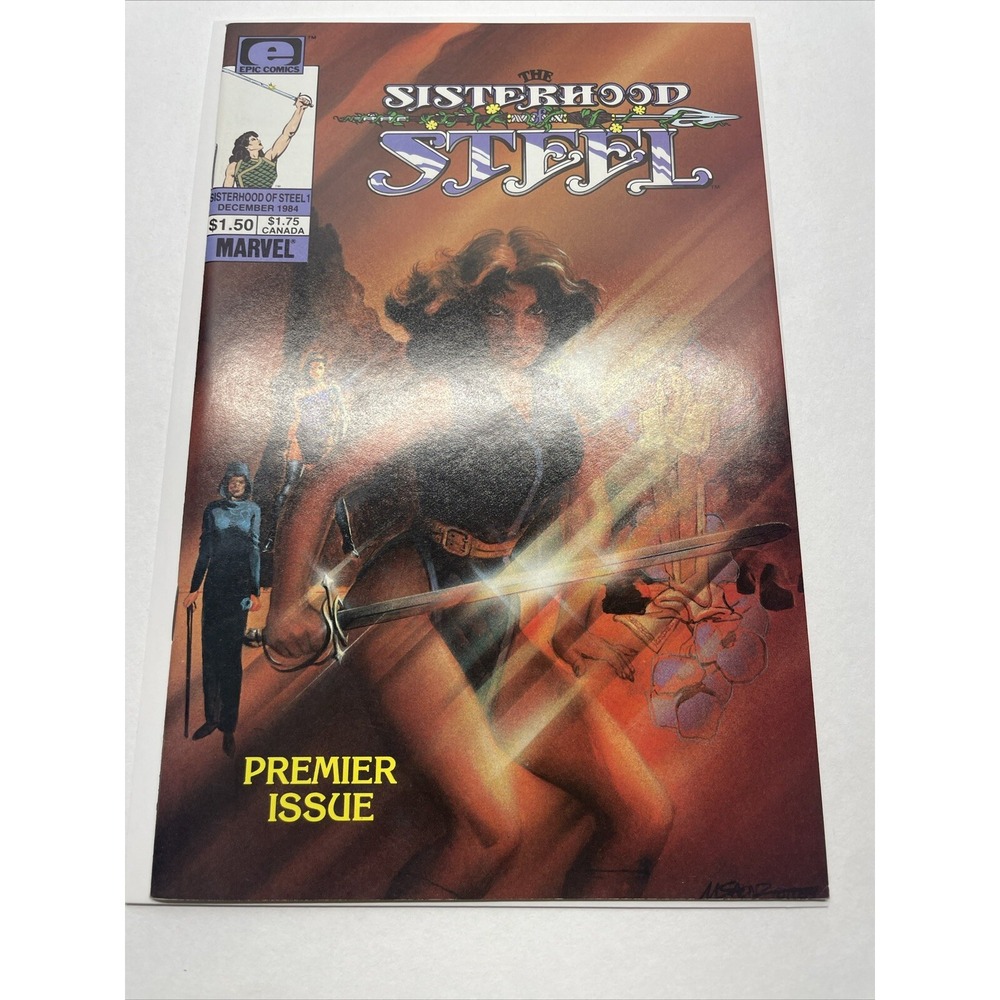 SISTERHOOD OF STEEL 1 MIKE VOSBURG COVER MARVEL COMICS 1984 VINTAGE
